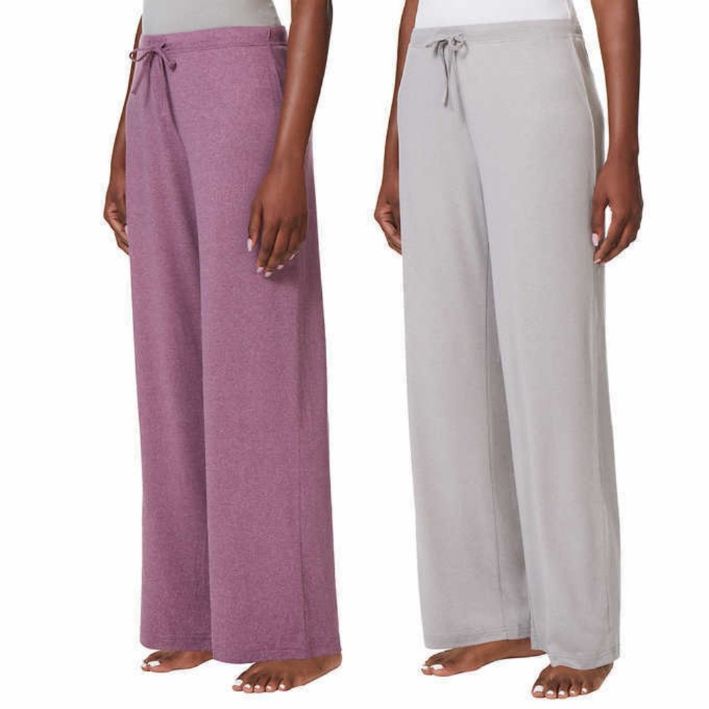 32 Degrees Ladies' Lounge/Sleep Pant Lightweight Elastic Waistband NWT Set of 2 - Picture 2 of 4